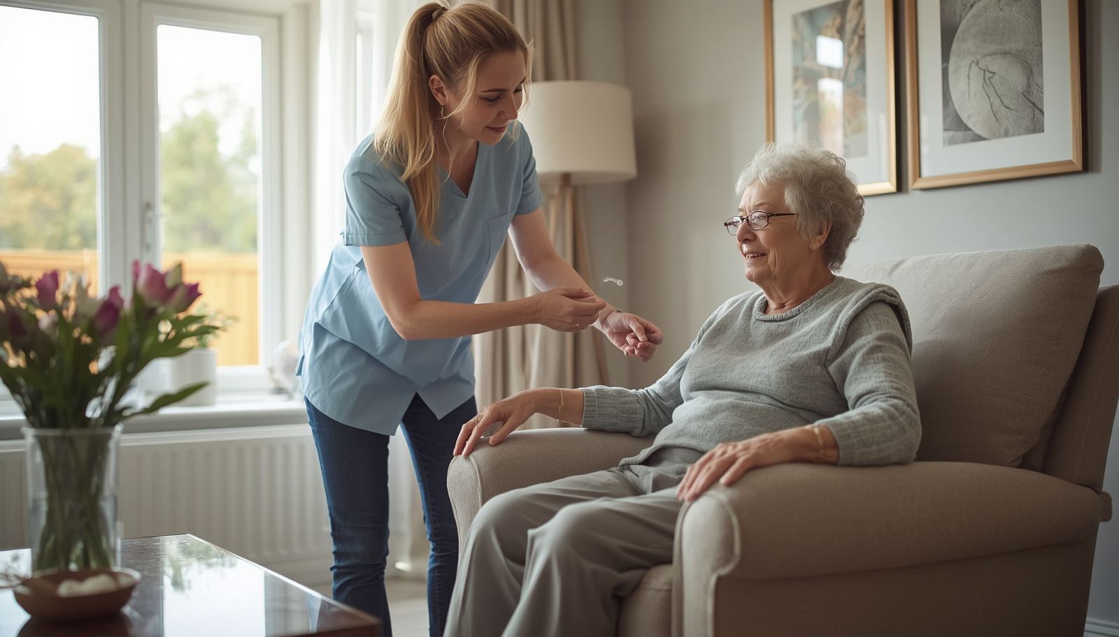 Aquarius Home Care carer supporting a client in Westminster